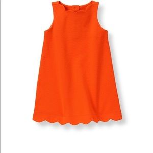 12-18 mo. Orange Scalloped Dress